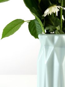 Ваза для квітів пластикова блакитна MBM MY HOME Модель DH-FLOWERS-01 BLUE Фото