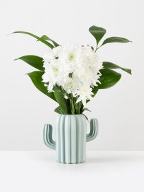 Ваза для квітів пластикова блакитна MBM MY HOME Модель DH-FLOWERS-02 BLUE Фото