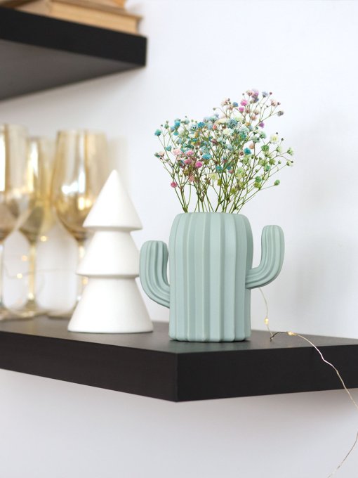 Ваза для квітів пластикова блакитна MBM HOME модель DH-FLOWERS-02 BLUE Фото