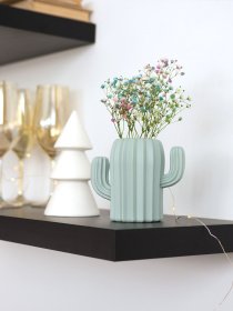 Ваза для квітів пластикова блакитна MBM HOME модель DH-FLOWERS-02 BLUE Фото