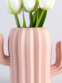 Ваза для квітів пластикова рожева MBM HOME модель DH-FLOWERS-02 PINK Фото