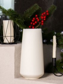 Ваза для квітів пластикова біла MBM HOME модель DH-FLOWERS-03 WHITE Фото