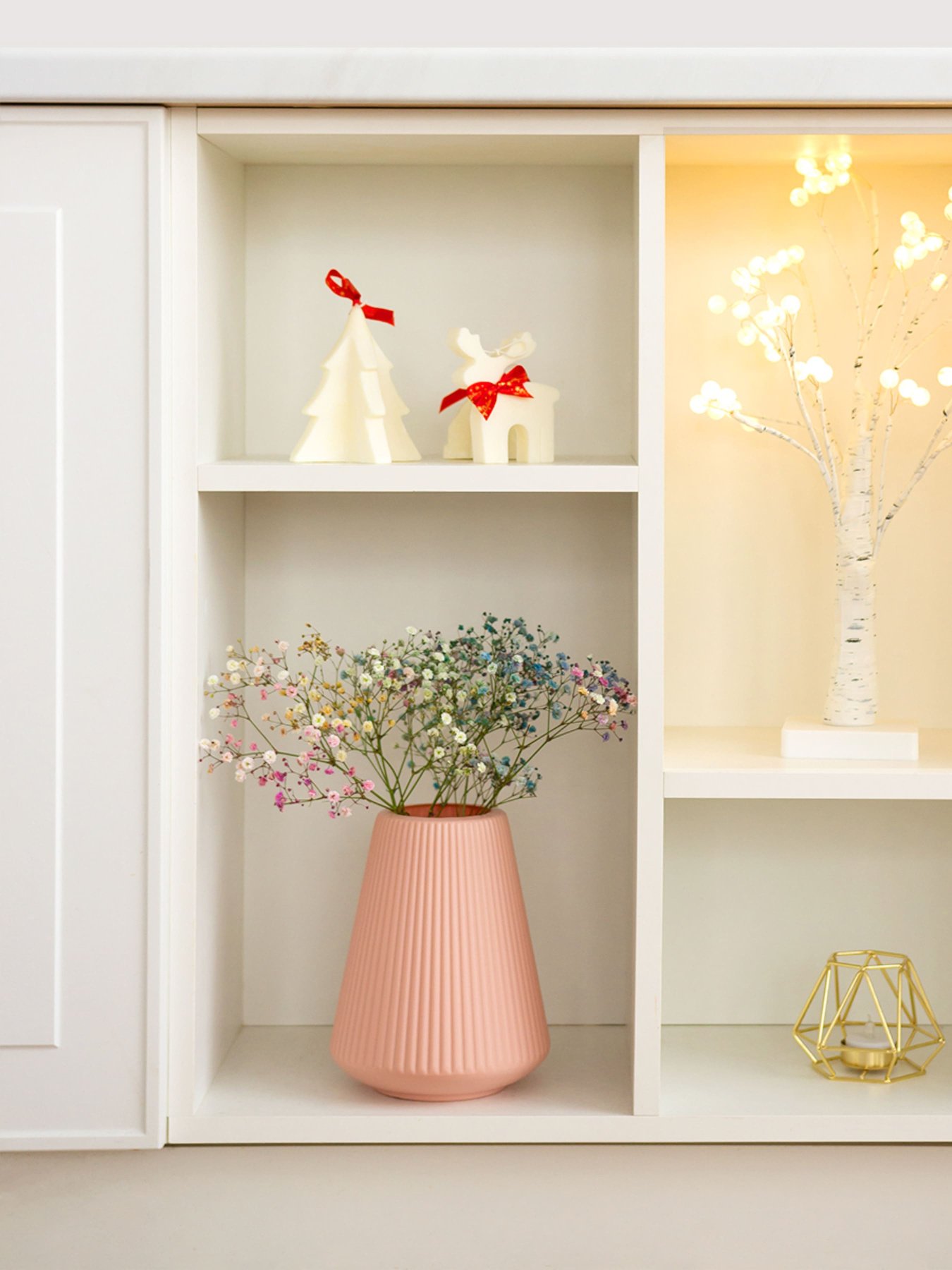 Ваза для квітів пластикова рожева MBM MY HOME Модель DH-FLOWERS-04 PINK Фото