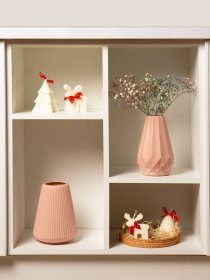 Ваза для квітів пластикова рожева MBM MY HOME Модель DH-FLOWERS-04 PINK Фото