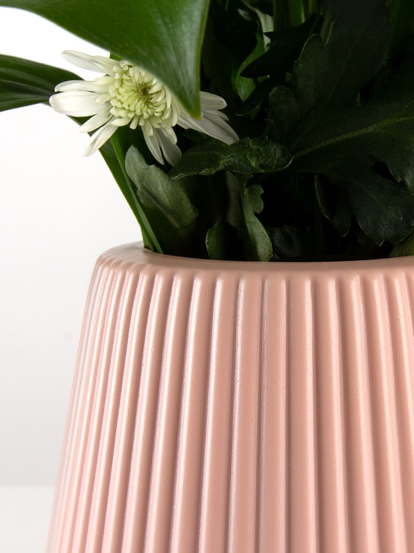 Ваза для квітів пластикова рожева MBM HOME модель DH-FLOWERS-04 PINK Фото