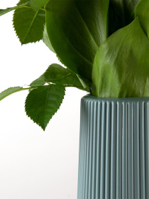 Ваза для цветов пластиковая голубая MBM MY HOME модель DH-FLOWERS-05 BLUE Фото