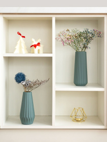 Ваза для цветов пластиковая голубая MBM MY HOME модель DH-FLOWERS-05 BLUE Фото