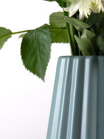 Ваза для квітів пластикова блакитна MBM HOME модель DH-FLOWERS-06 BLUE Фото