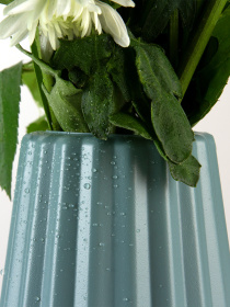 Ваза для квітів пластикова блакитна MBM HOME модель DH-FLOWERS-06 BLUE Фото