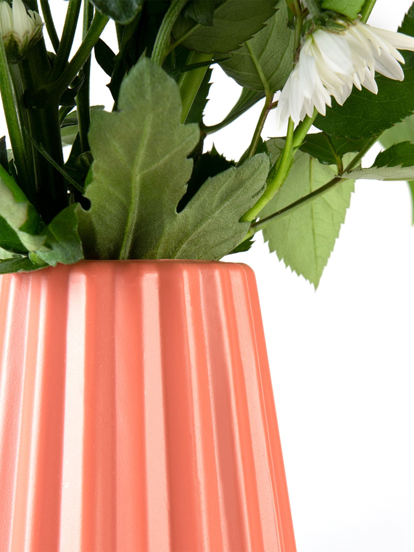 Ваза для квітів пластикова коралова MBM HOME модель DH-FLOWERS-06 CORAL Фото