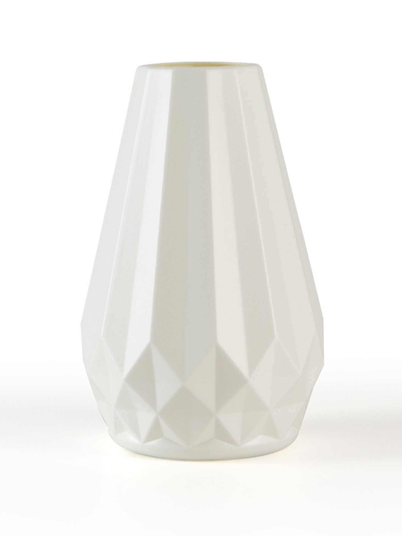 Ваза для цветов пластиковая белая MBM MY HOME модель DH-FLOWERS-07 WHITE Фото