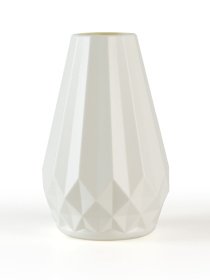 Ваза для цветов пластиковая белая MBM MY HOME модель DH-FLOWERS-07 WHITE Фото