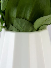 Ваза для квітів пластикова біла MBM HOME модель DH-FLOWERS-07 WHITE Фото