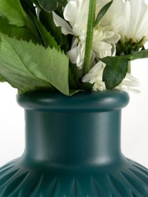 Ваза для квітів пластикова аквамаринова MBM HOME модель DH-FLOWERS-09 MARINE BLUE Фото