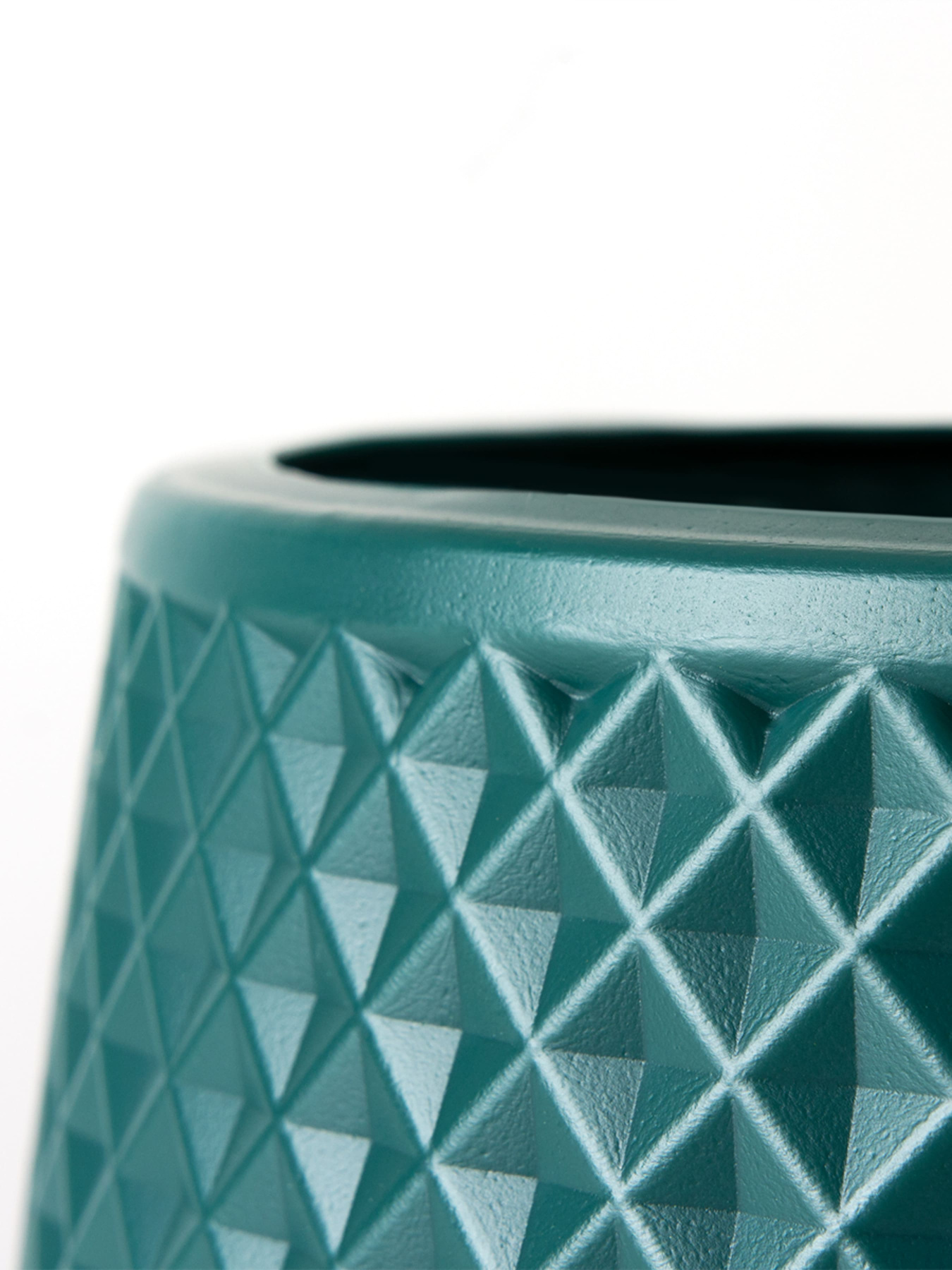 Ваза для квітів з ручкою пластикова аквамаринова MBM HOME модель DH-FLOWERS-10 MARINE BLUE Фото