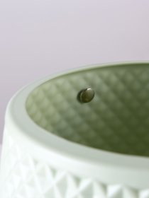 Ваза для квітів з ручкою пластикова оливкова MBM HOME модель DH-FLOWERS-10 OLIVE Фото