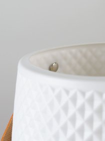 Ваза для квітів з ручкою пластикова біла MBM HOME модель DH-FLOWERS-10 WHITE Фото