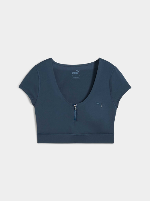 Спортивный топ PUMA Zip Crop Bra Tee модель 526812 Фото