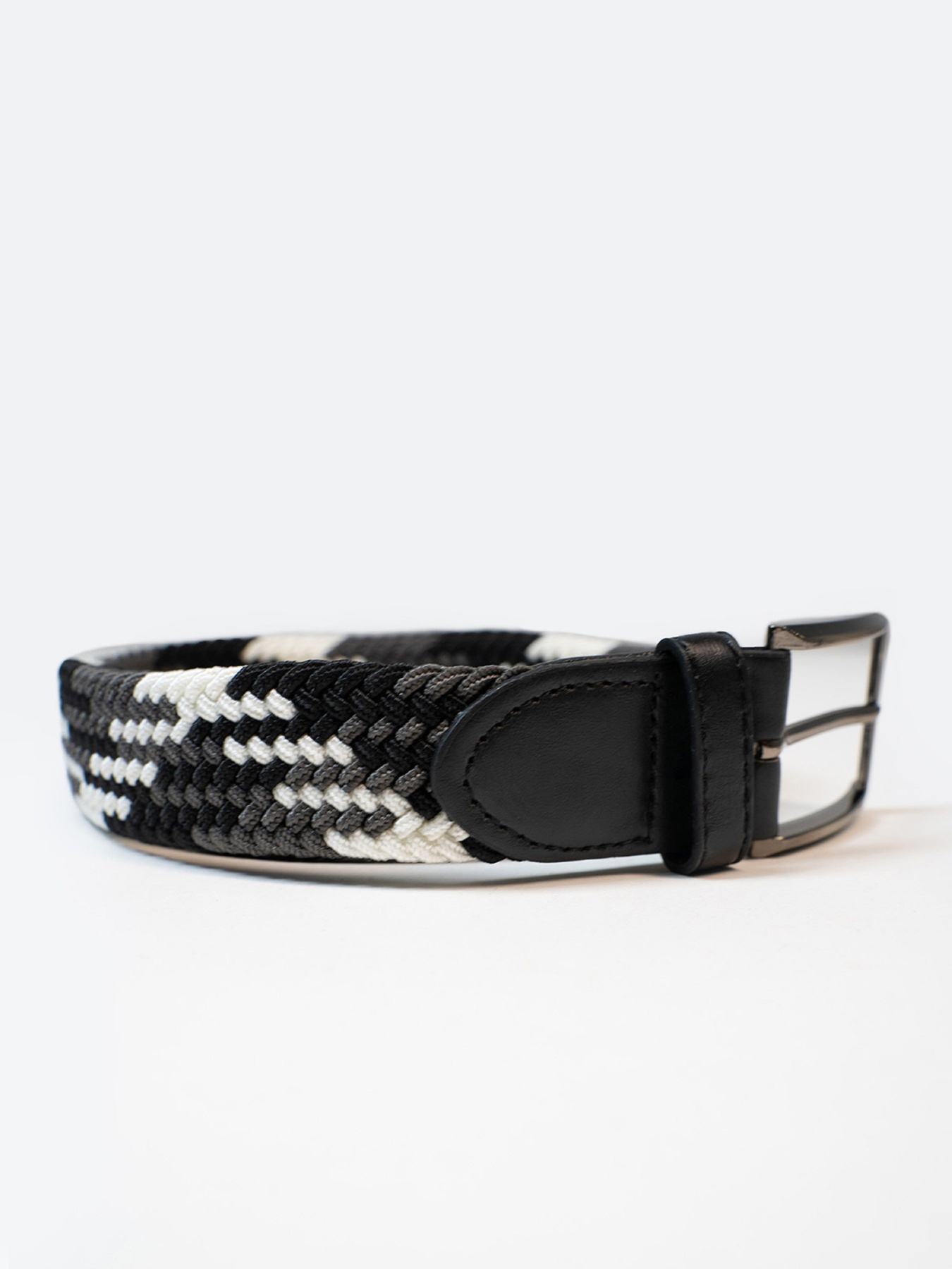 Ремень ISSA Plus модель R1-134_черный_белый Фото