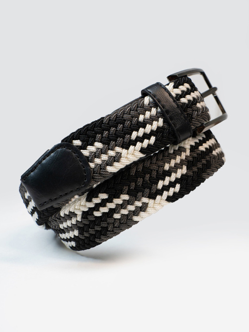 Ремінь ISSA Plus модель R1-134_черный_белый Фото