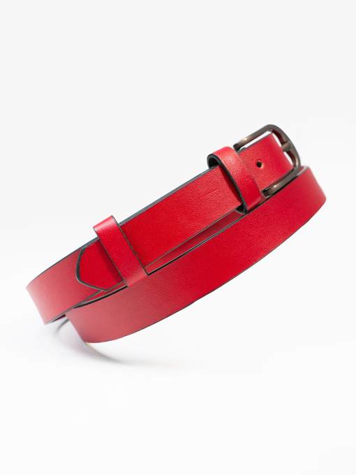 Ремень ISSA Plus модель R1-213_бордовый Фото