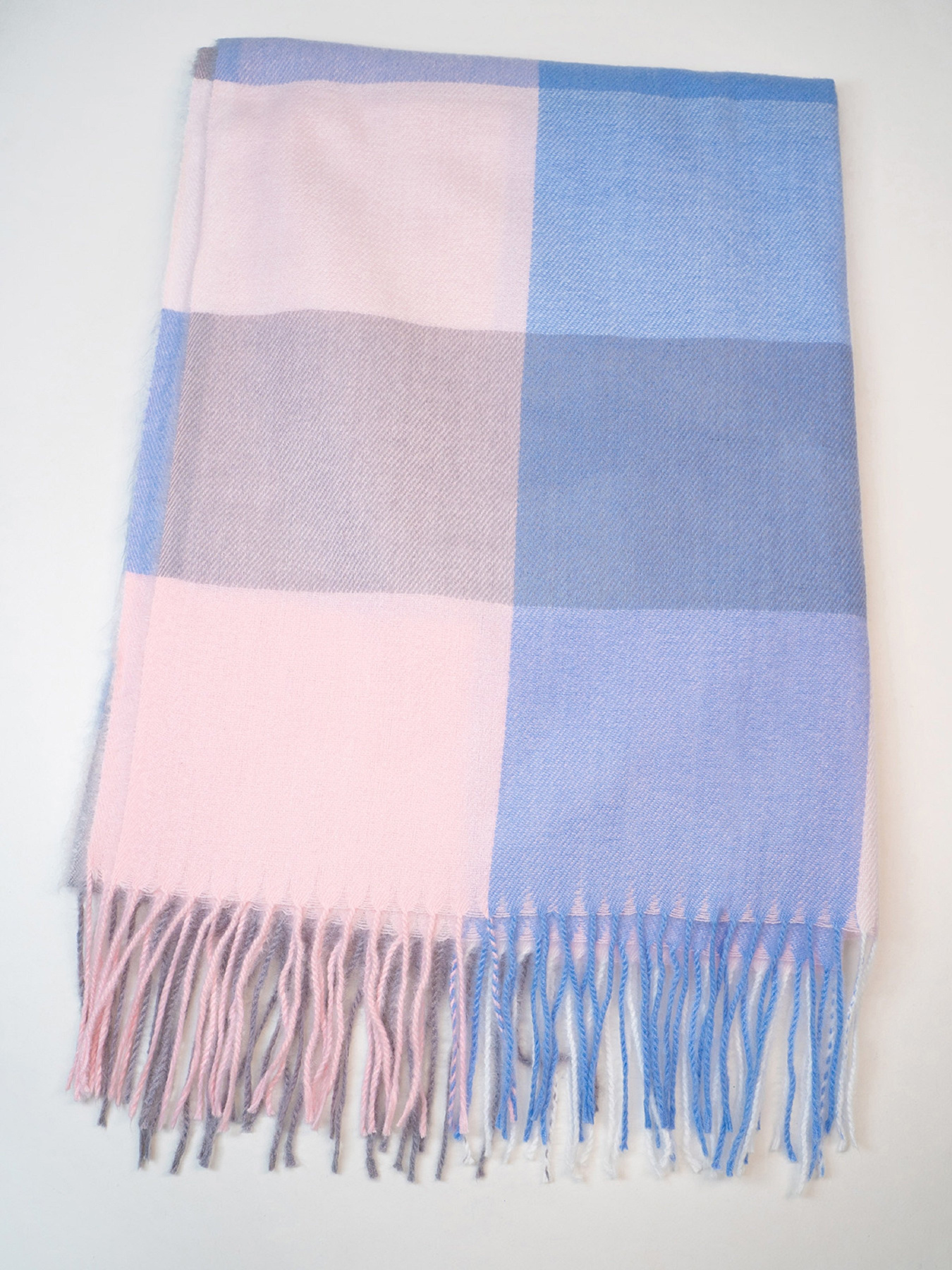 Шарф ISSA Plus модель SH-23_голубой Фото