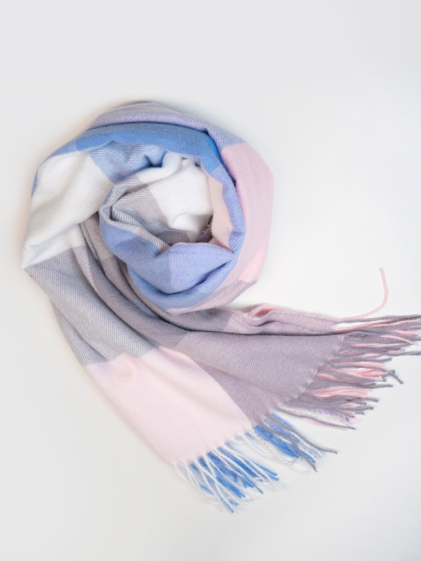 Шарф ISSA Plus модель SH-23_голубой Фото