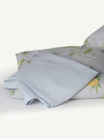 Простирадло "Пісня квітів" з натурального сатину MBM MY HOME модель BL-FS-09/10 GRAY Фото