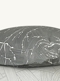 Наволочка "Петрикор" темно-серая из натурального сатина MBM MY HOME модель BL-P-08 GRAY/PRINT Фото