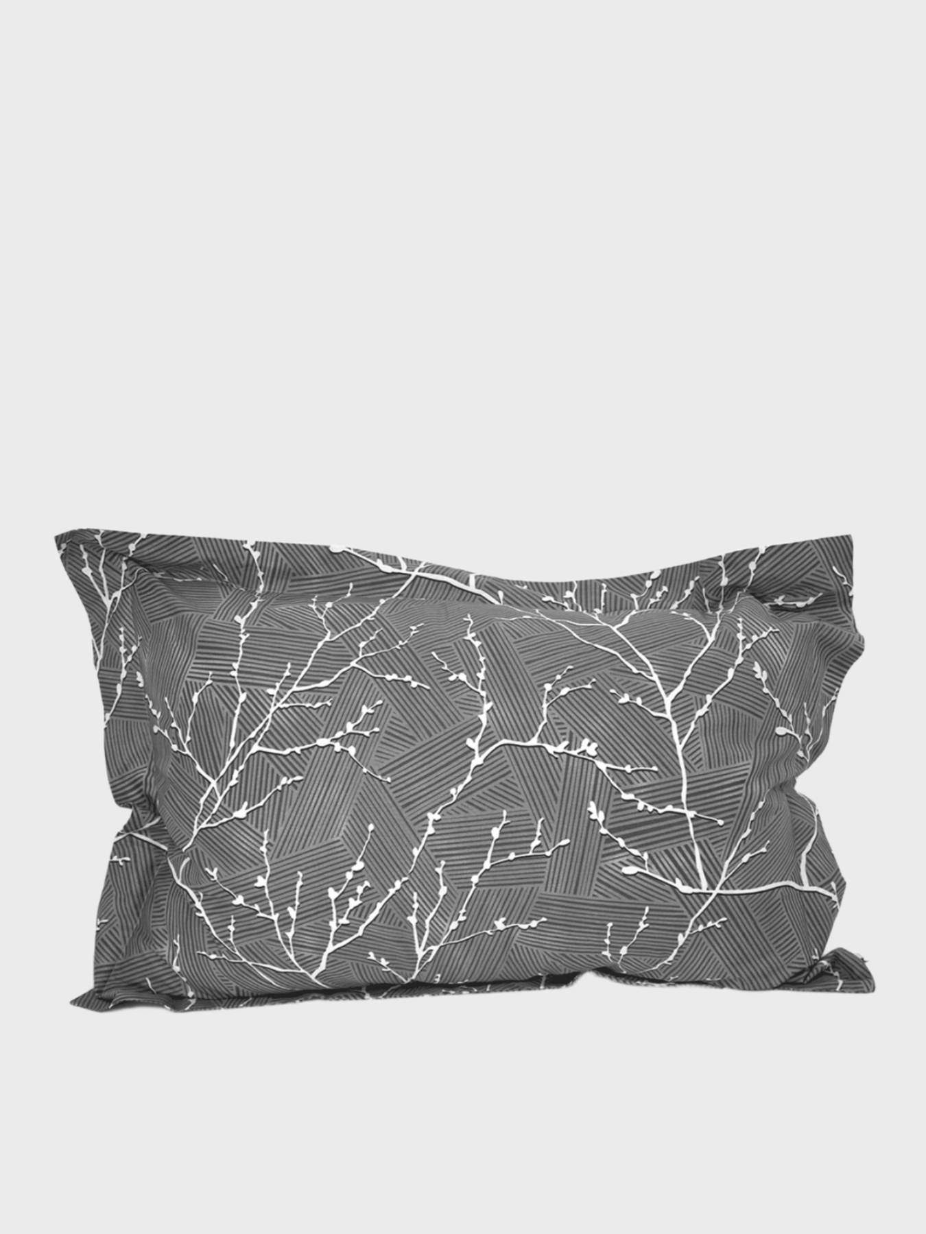 Наволочка "Петрикор" темно-сіра з натурального сатину MBM HOME модель BL-P-08 GRAY/PRINT Наволочка "Петрикор" темно-сіра з натурального сатину MBM HOME модель BL-P-08 GRAY/PRINT Фото