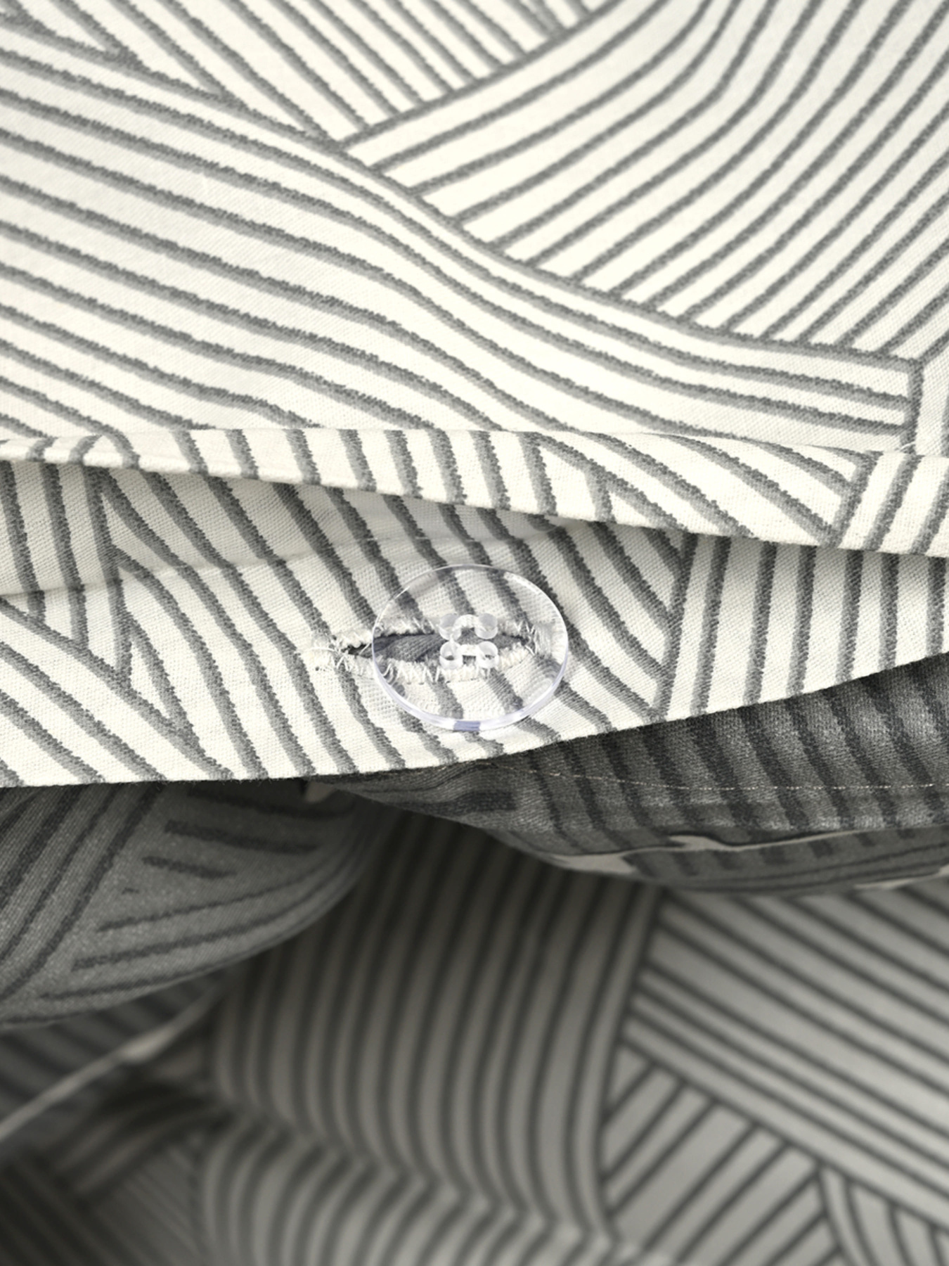 Підковдра "Петрикор" з натурального сатину MBM HOME модель BL-DC-13/14 GRAY/PRINT Фото