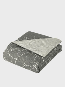 Підковдра "Петрикор" з натурального сатину MBM HOME модель BL-DC-13/14 GRAY/PRINT Фото