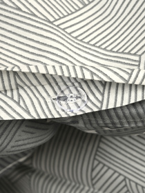 Підковдра "Петрикор" з натурального сатину MBM HOME модель BL-DC-13/14 GRAY/PRINT Фото