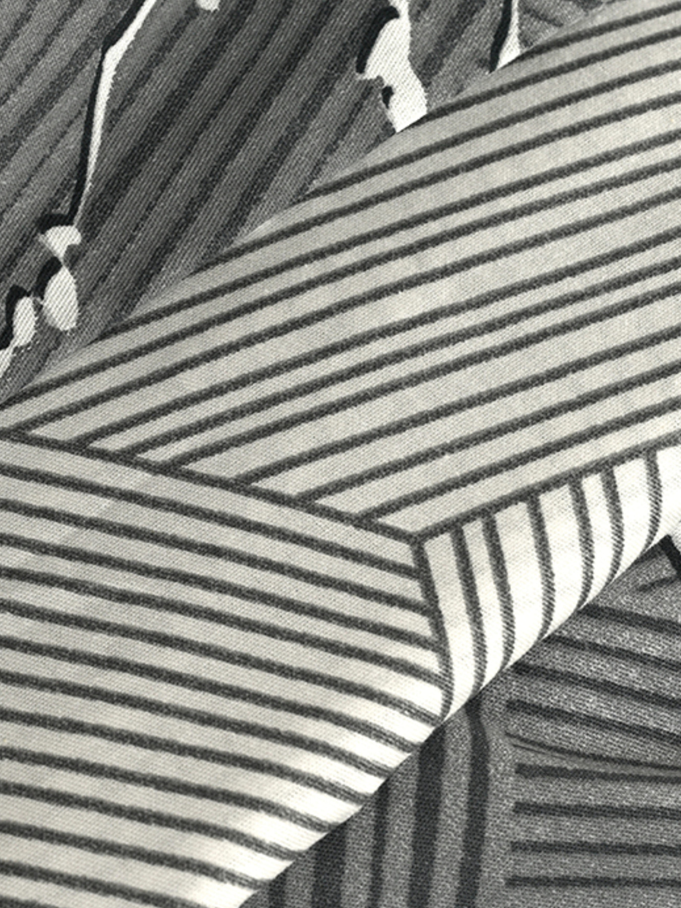 Простынь "Петрикор" из натурального сатина MBM MY HOME модель BL-FS-13/14 GRAY/PRINT Фото