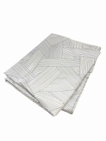 Простынь "Петрикор" из натурального сатина MBM MY HOME модель BL-FS-13/14 GRAY/PRINT Фото