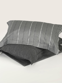 Наволочка "Сутінки" у смужку з натурального сатину MBM HOME модель BL-P-06 GRAY/PRINT Наволочка "Сутінки" у смужку з натурального сатину MBM HOME модель BL-P-06 GRAY/PRINT Фото