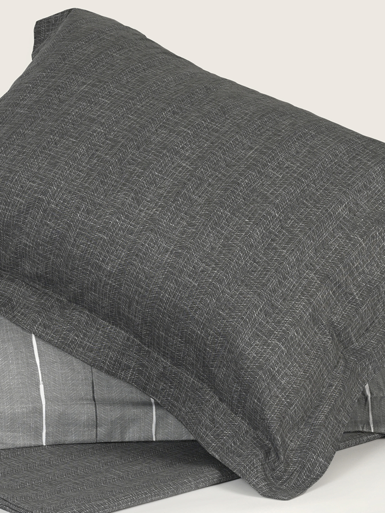 Наволочка "Сумерки" темно-серая из натурального сатина MBM HOME модель BL-P-07 GRAY/PRINT Фото