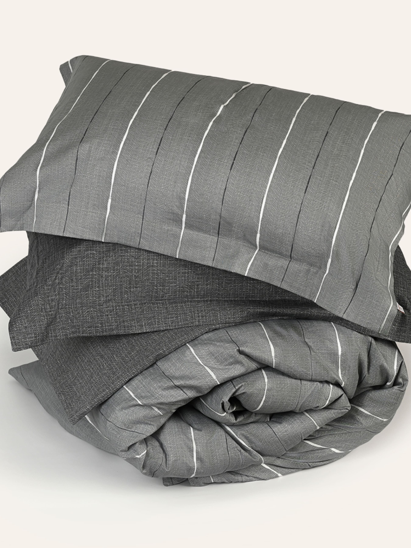 Пододеяльник "Сумерки" из натурального сатина MBM MY HOME модель BL-DC-11/12 GRAY/PRINT Фото