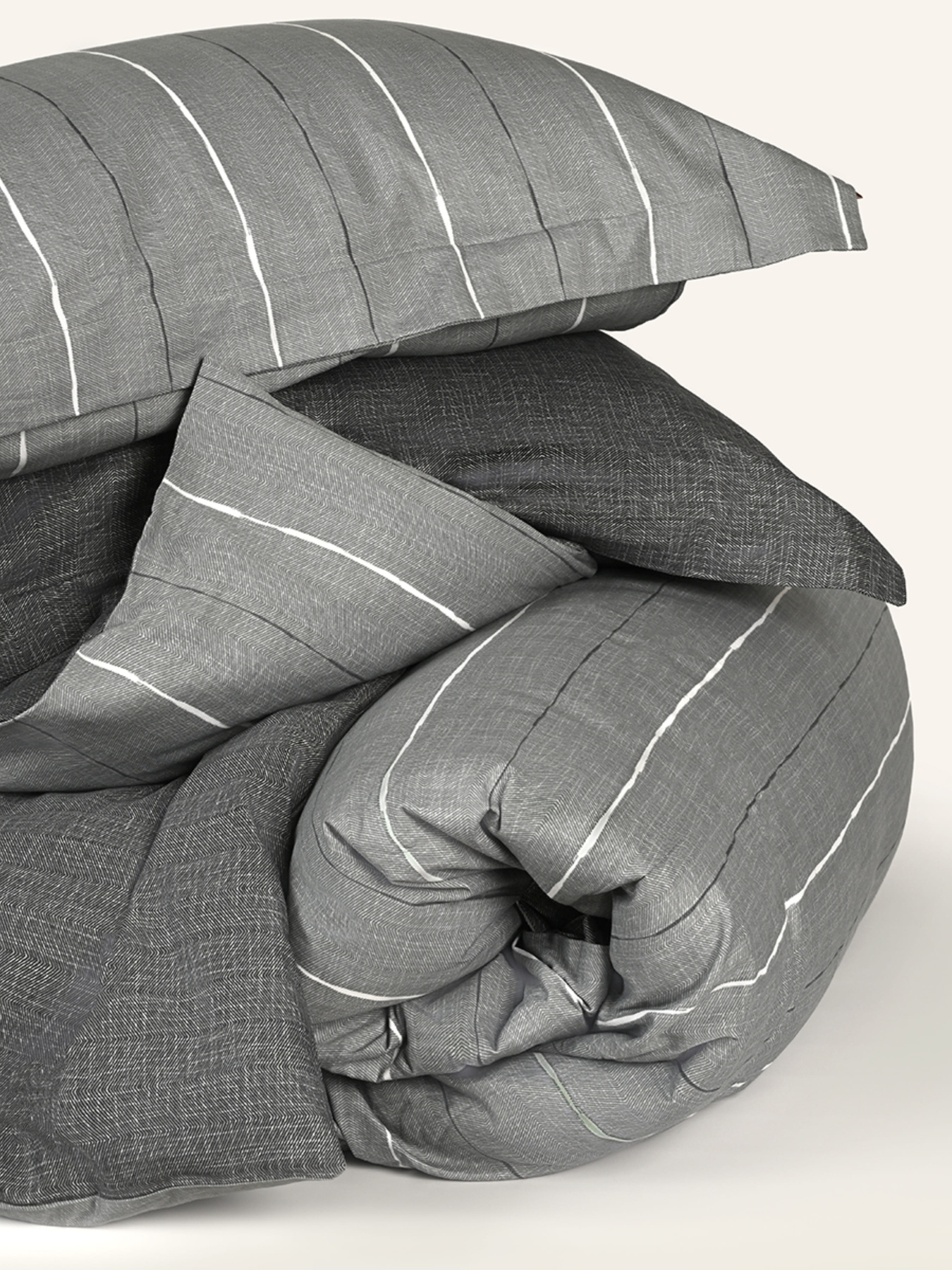 Пододеяльник "Сумерки" из натурального сатина MBM MY HOME модель BL-DC-11/12 GRAY/PRINT Фото