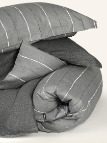 Пододеяльник "Сумерки" из натурального сатина MBM MY HOME модель BL-DC-11/12 GRAY/PRINT Фото