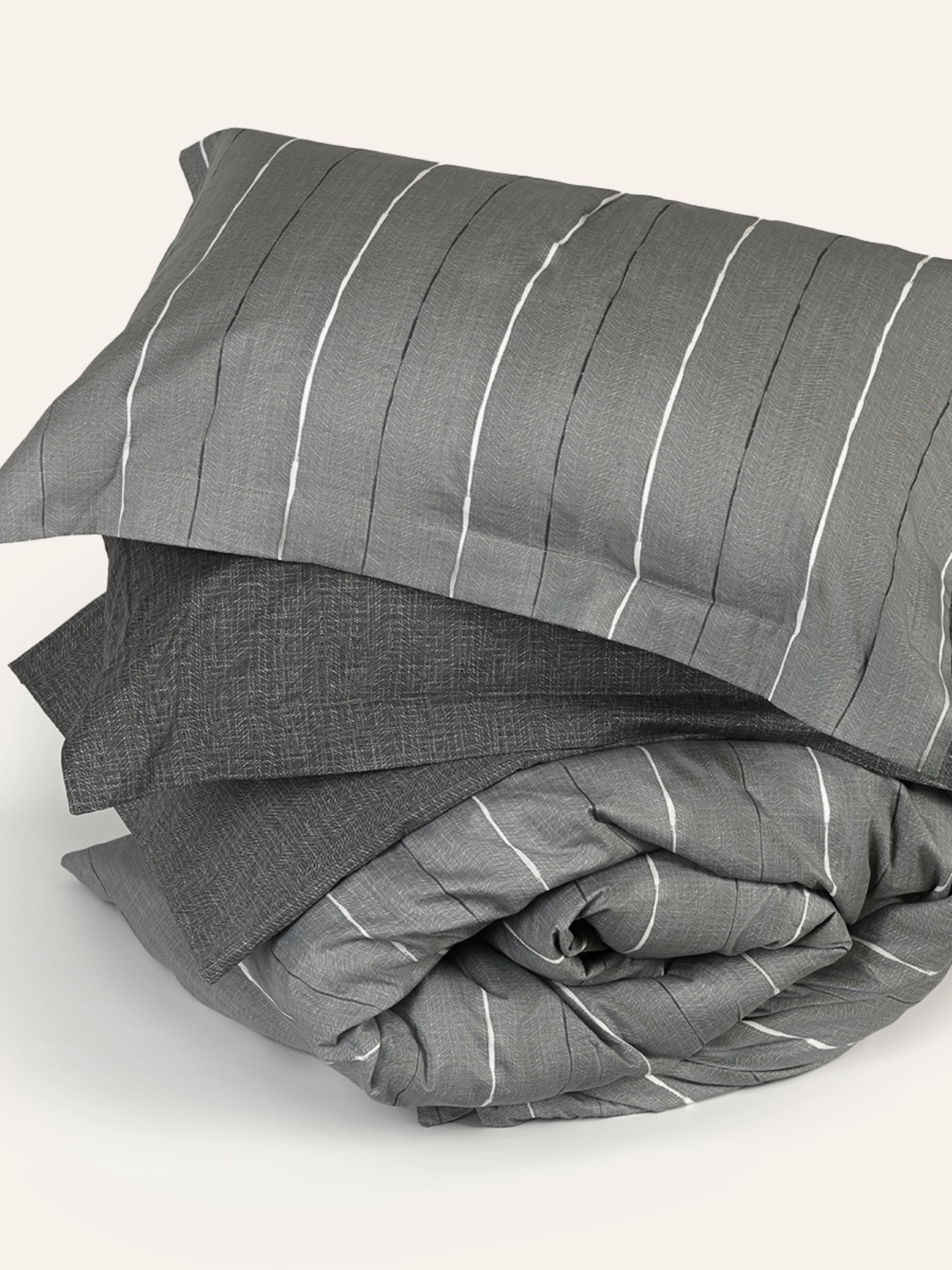 Простынь "Сумерки" из натурального сатина MBM MY HOME модель BL-FS-11/12 GRAY Фото