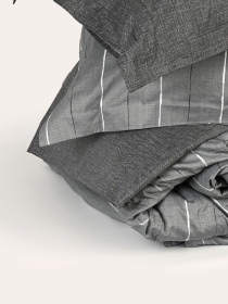 Простынь "Сумерки" из натурального сатина MBM MY HOME модель BL-FS-11/12 GRAY Фото