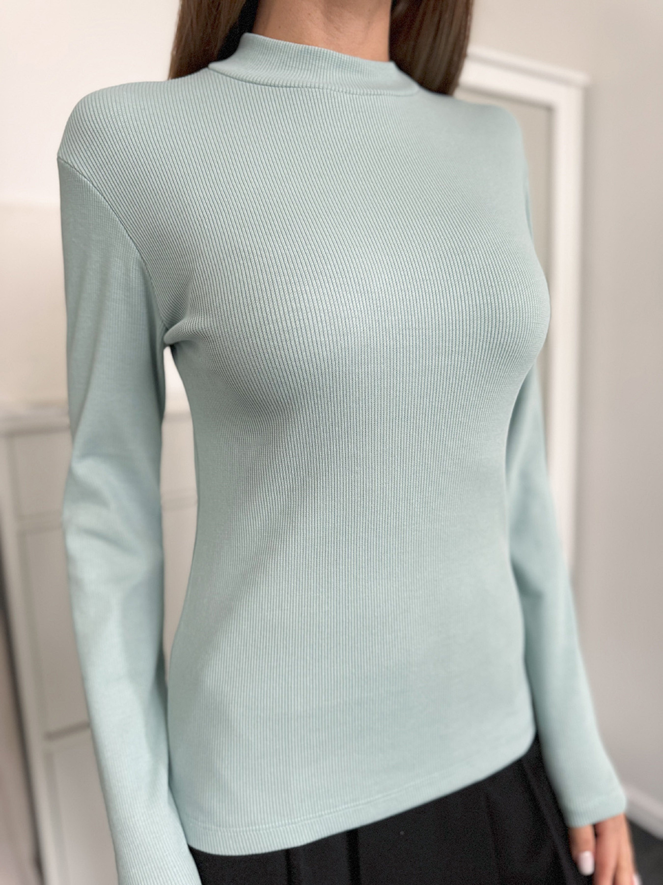 Водолазка ISSA Plus модель WN20-654_мятный Фото