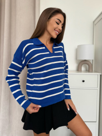 Джемпер ISSA Plus модель WN20-656_синий Фото