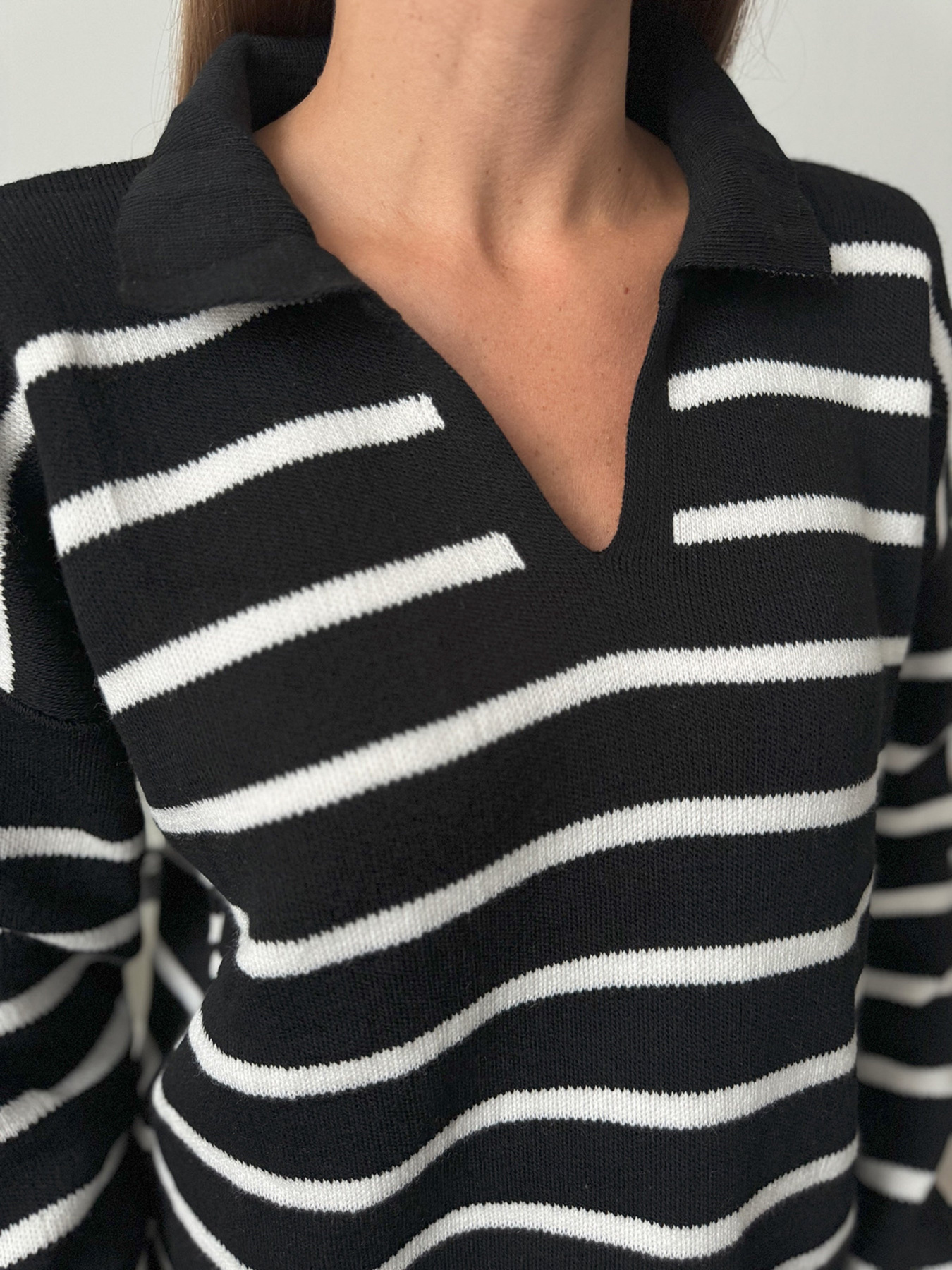 Джемпер ISSA Plus модель WN20-656_черный Фото