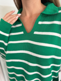 Джемпер ISSA Plus модель WN20-656_зеленый Фото