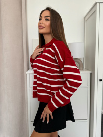 Джемпер ISSA Plus модель WN20-656_красный Джемпер ISSA Plus модель WN20-656_красный Фото