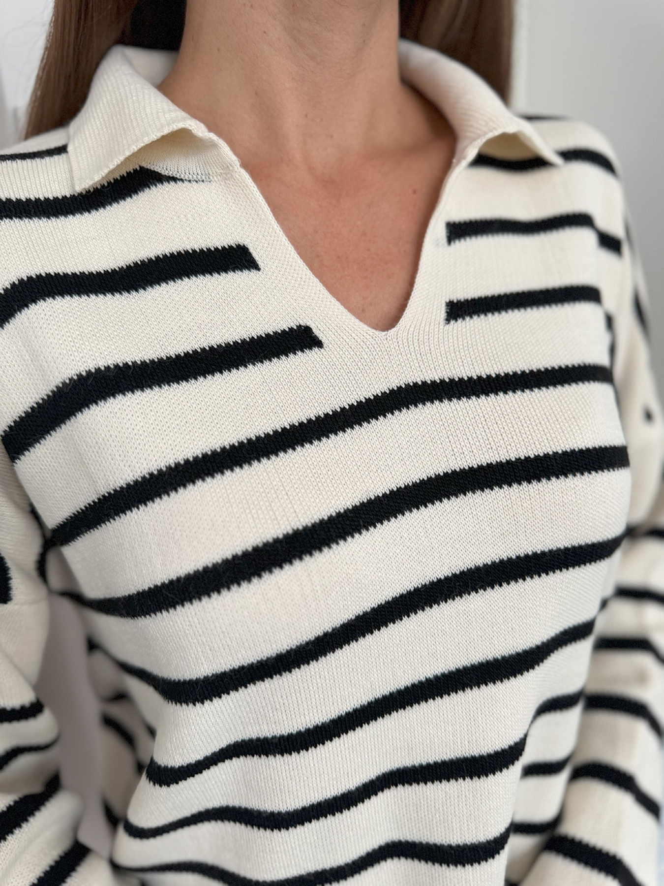 Джемпер ISSA Plus модель WN20-656_молочный Фото