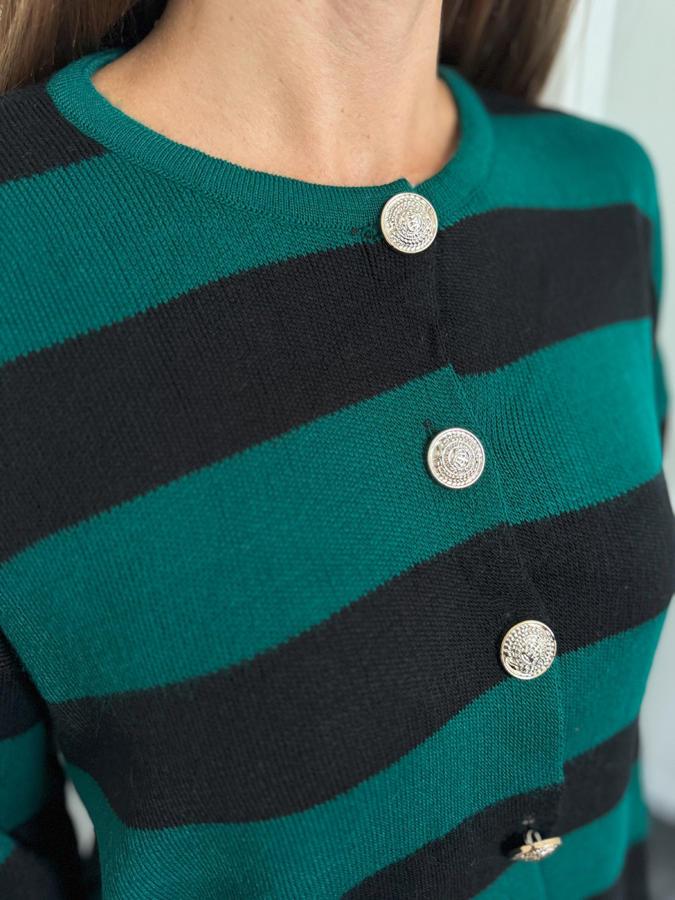 Кардиган ISSA Plus модель WN20-657_зеленый Фото