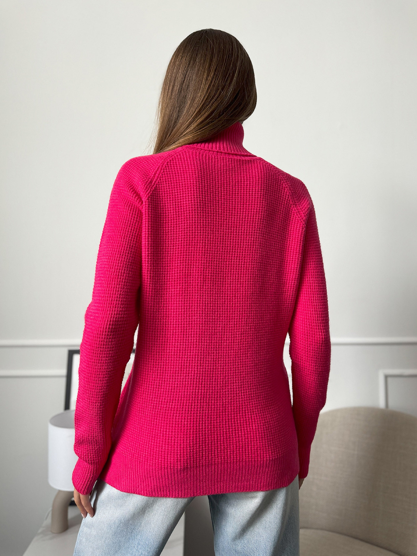 Водолазка ISSA Plus модель WN20-658_малиновый Фото